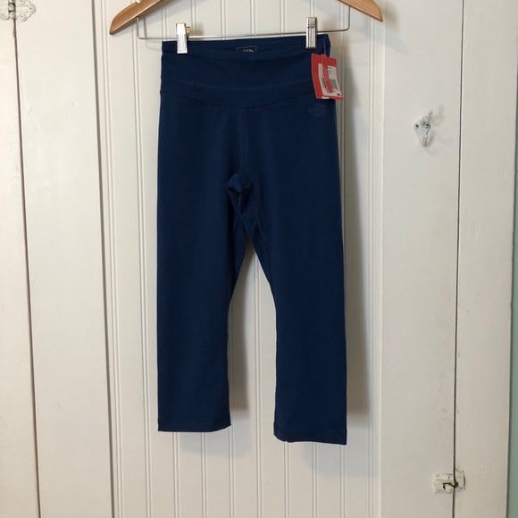 The North Face Blue Cropped Leggings Sz XS - Picture 1 of 3